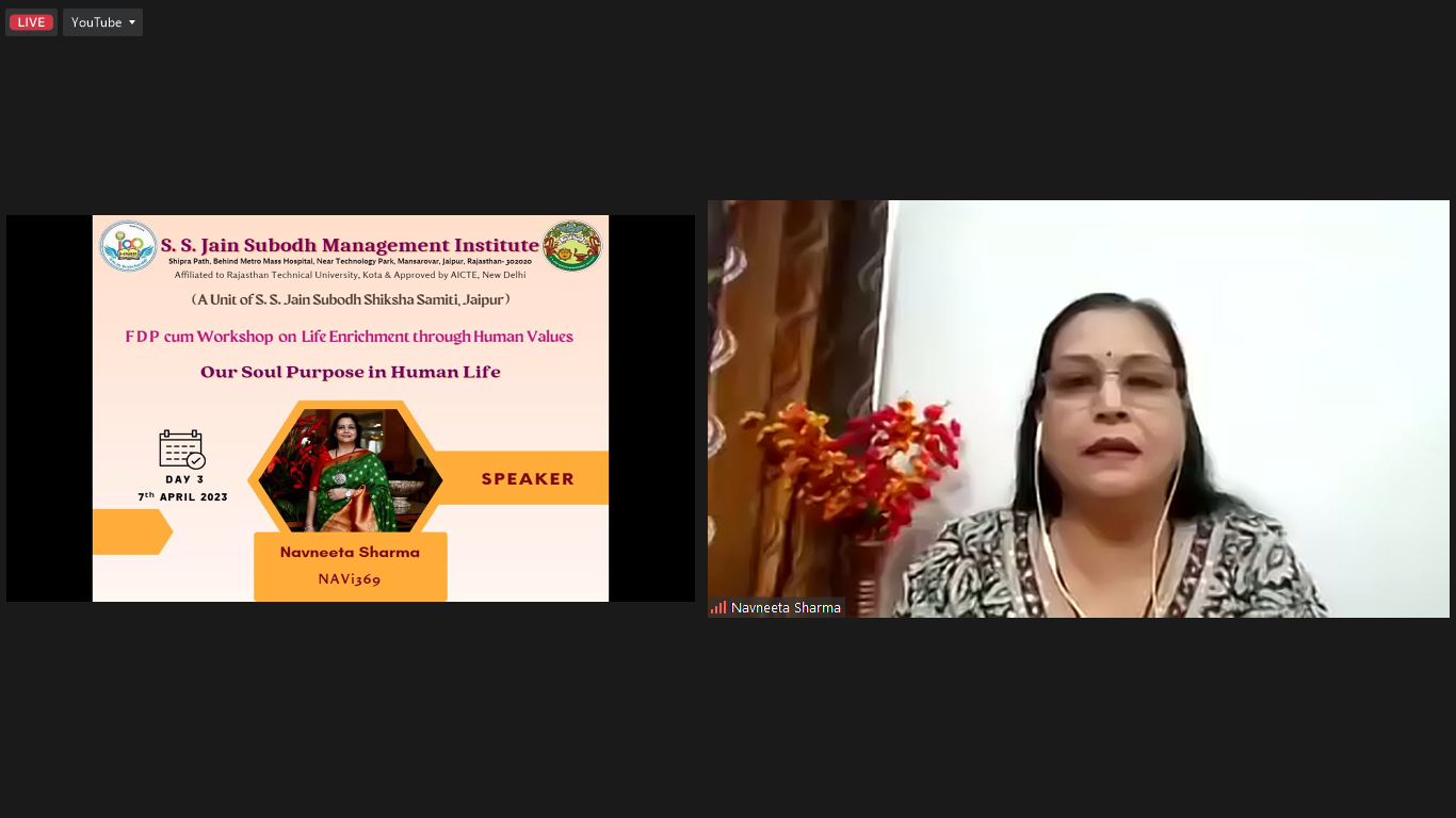 a-fdp-cum-workshop-on-our-soul-purpose-in-human-life-by-mrs-navneeta-sharma-navi369